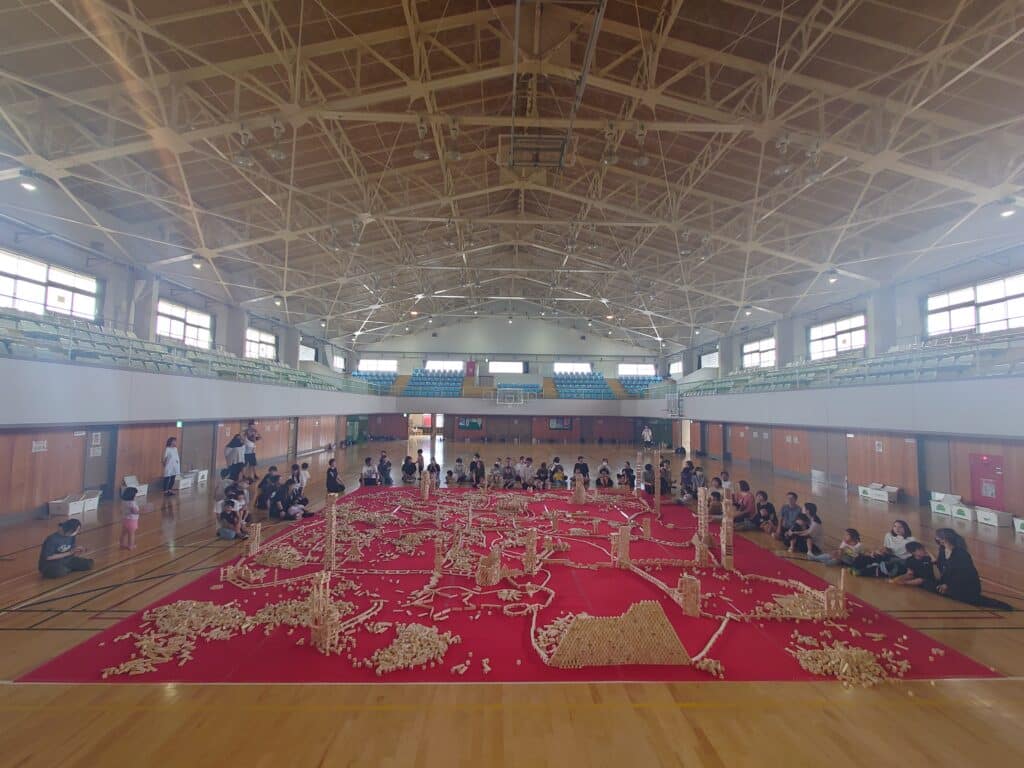 楽つみ木ワールドの幼稚園親子楽つみ木ワークショップ