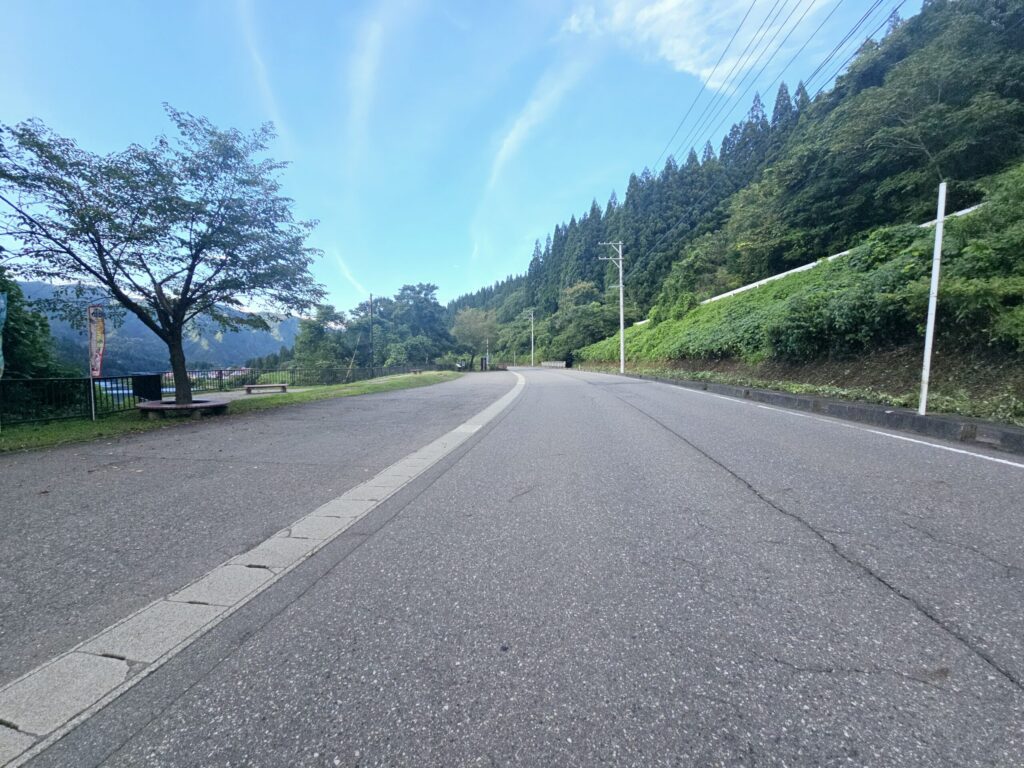 川口・丁字路から約700m付近、かねやまふれあい公園